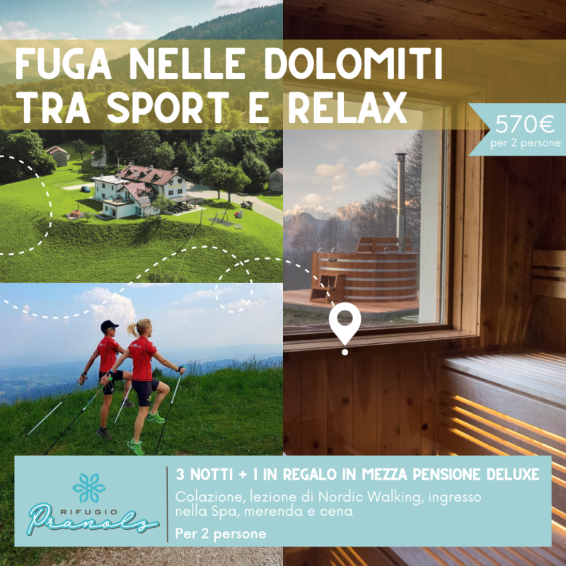 Pobeg v Dolomite med športom in sprostitvijo