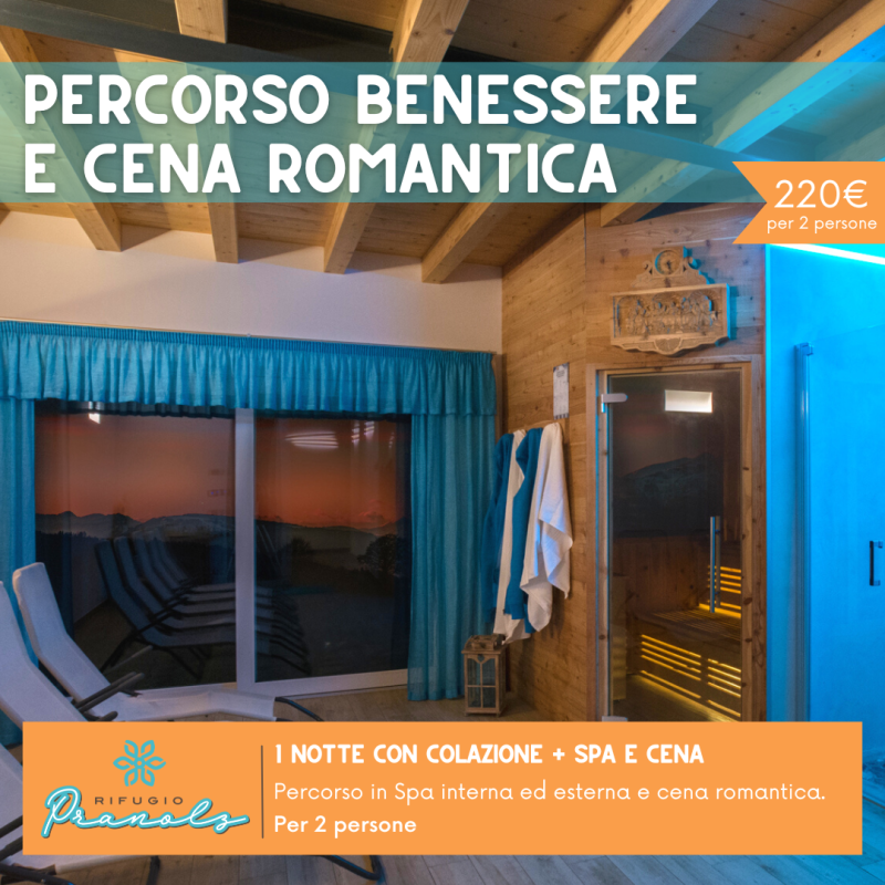 Percorso benessere e cena romantica