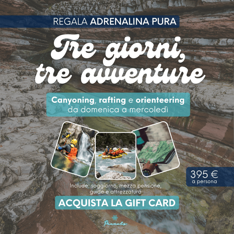 TRE GIORNI, TRE AVVENTURE – Gift Card